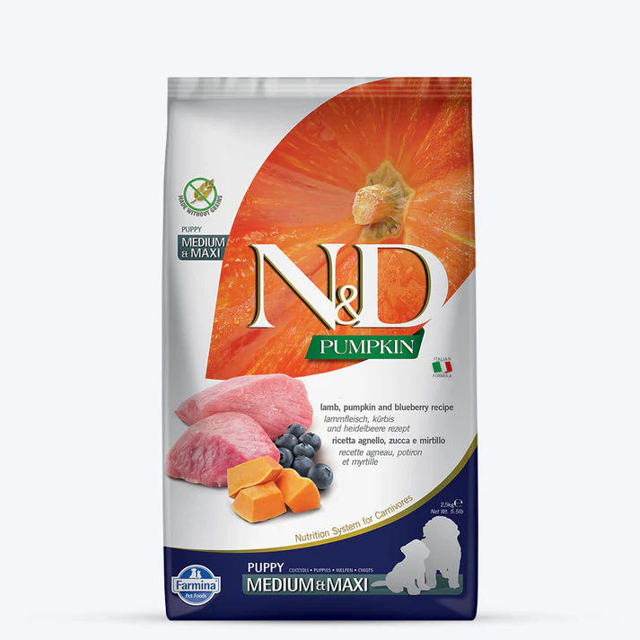 N&D Lamb&blue berry Medium&Maxi puppy 2.5kg/12kg